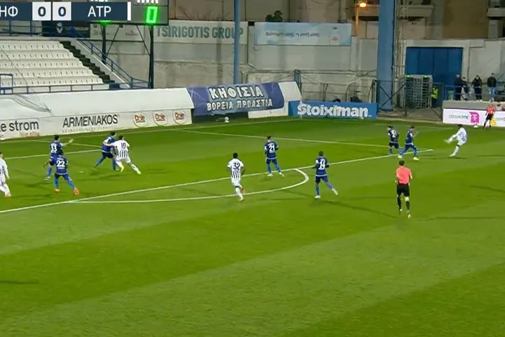 Ο Ουκάκι άνοιξε λογαριασμό με τον Ατρόμητο με σέντρα-σουτ που ξεγέλασε τον Ραμίρες