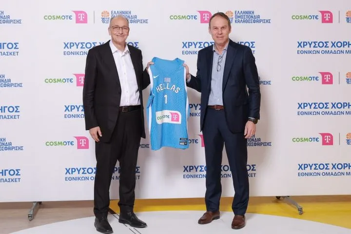 H COSMOTE TELEKOM Χρυσός Χορηγός των Εθνικών Ομάδων Μπάσκετ μέχρι το 2030
