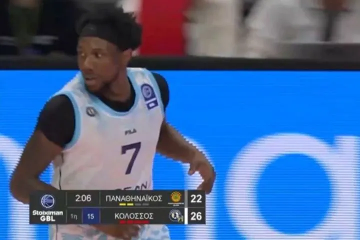 Καυτός Τέβιν Μακ: Έβαλε 6 από τα 11 τρίποντα του Κολοσσού στο πρώτο μέρος του αγώνα με τον Παναθηναϊκό AKTOR