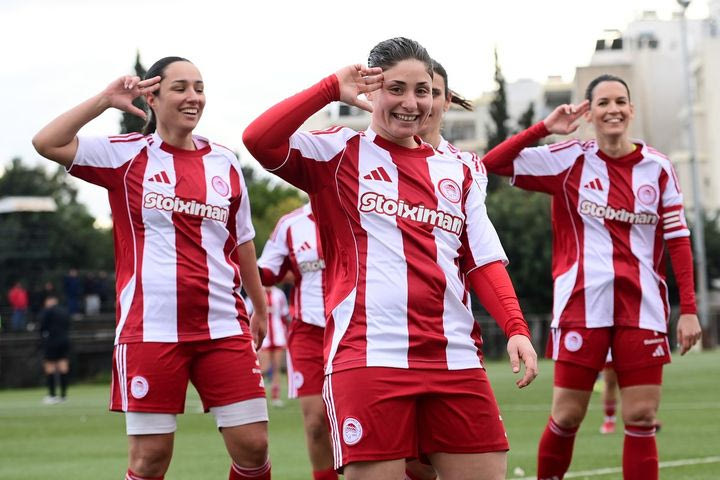 Ολυμπιακός, ποδόσφαιρο γυναικών: Ασταμάτητες οι ερυθρόλευκες, έφτασαν τα 100 γκολ σε μόλις 10 παιχνίδια