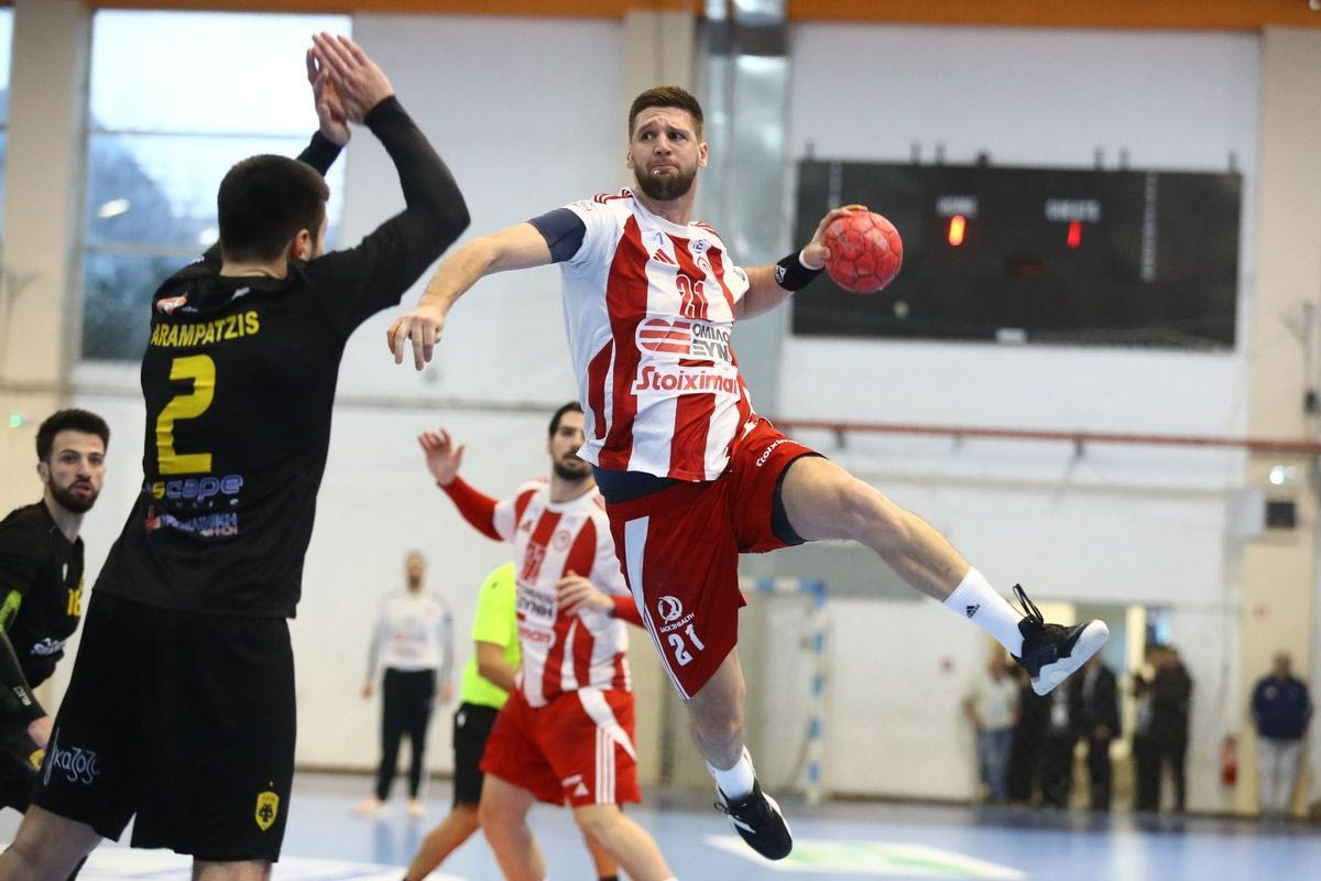 Tα highlights της νίκης του Ολυμπιακού επί της ΑΕΚ στον τελικό του Κυπέλλου Χάντμπολ Ανδρών