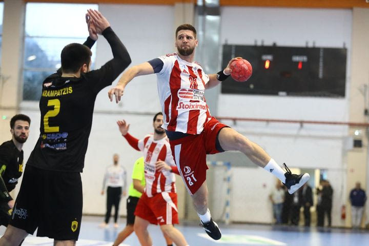 Tα highlights της νίκης του Ολυμπιακού επί της ΑΕΚ στον τελικό του Κυπέλλου Χάντμπολ Ανδρών