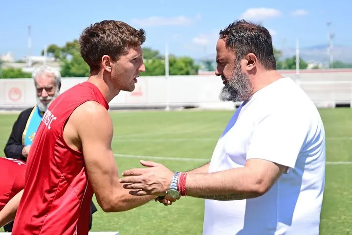 Οι Πάνος Ρέτσος και Βαγγέλης Μαρινάκης