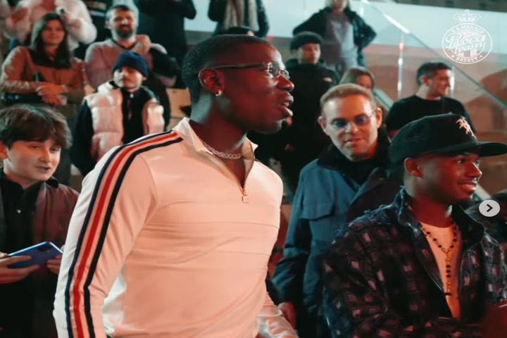 Πολ Πογκμπά και Ανσού Φάτι στις εξέδρες της Μονακό για το ματς με τη Λε Πορτέλ