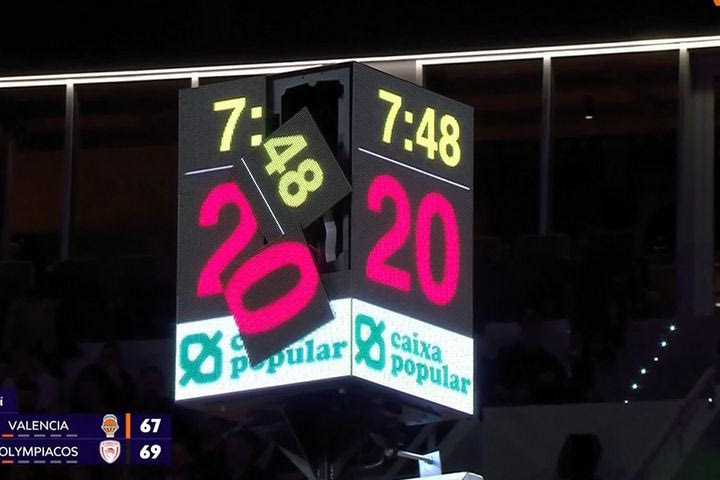 Βαλένθια – Ολυμπιακός: O Mοντέρο πέταξε την μπάλα στο 24άρι και το διέλυσε