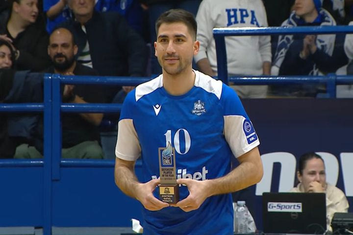 Ηρακλής: Μωραΐτης και Σμιθ βραβεύθηκαν από την ENBL πριν τον αγώνα με την Ταλ Τεκ