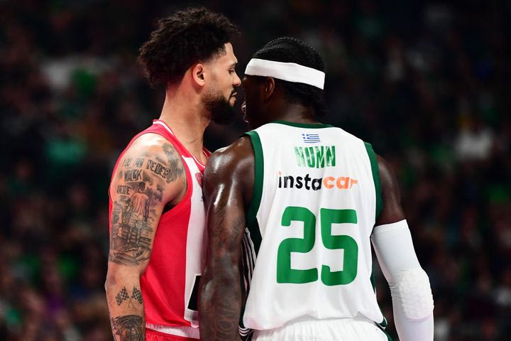 Παναθηναϊκός AKTOR – Ολυμπιακός: Αποβλήθηκαν οι Ναν και Ντόρσεϊ