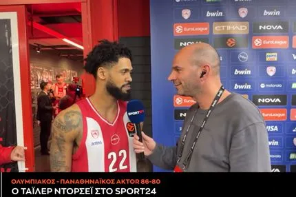 Ο Τάιλερ Ντόρσεϊ στο SPORT24: "Έβγαλα τον τρελό εαυτό μου στο γήπεδο - Η άμυνά μας στα γκαρντ μας έδωσε τη νίκη"