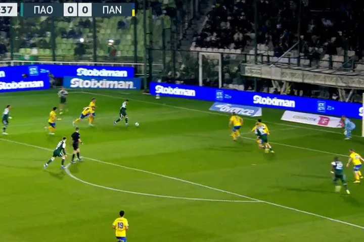 Παναθηναϊκός – Παναιτωλικός: Οι πράσινοι πλησίασαν στο γκολ με σουτ του Γιάγκουσιτς