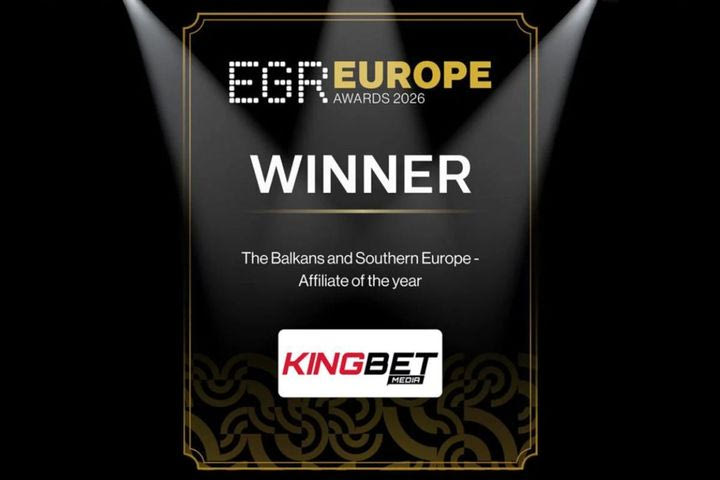 Η Kingbet Media κατέκτησε το βραβείο “The Balkans and Southern Europe Affiliate of the Year” στα EGR Awards 2026