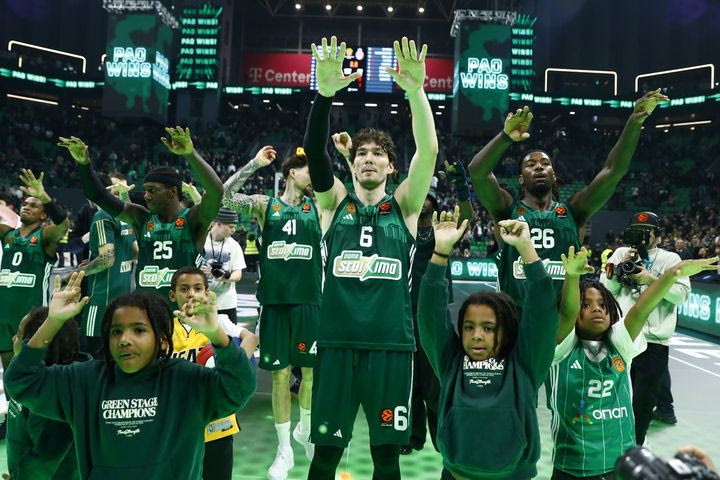 Παναθηναϊκός AKTOR – Μονακό: Οι πανηγυρισμοί των πρασίνων μετά τη νίκη επί των Μονεγάσων