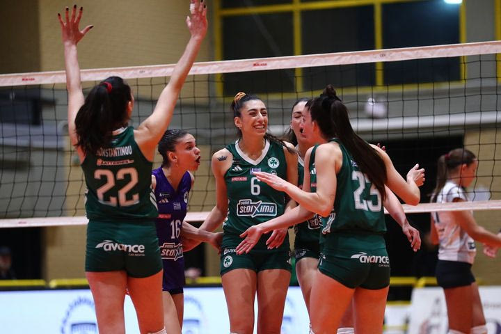 Volley League Γυναικών: Ο Παναθηναϊκός διέλυσε τον Μίλωνα και τερμάτισε πρώτος στην κανονική διάρκεια, νίκη και για τον Ολυμπιακό επί του ΖΑΟΝ