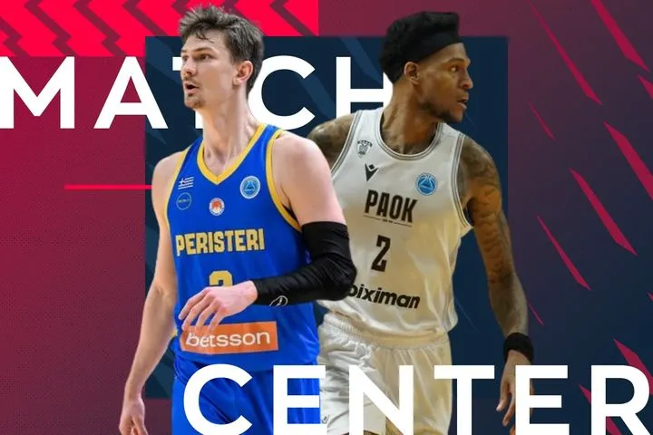 LIVE η ρεβάνς Περιστέρι Betsson – ΠΑΟΚ για τους 8 του FIBA Europe Cup