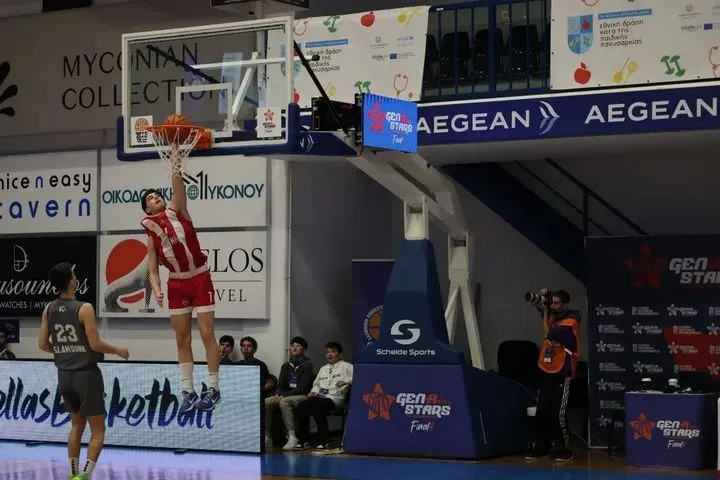 Ο Ολυμπιακός λύγισε τη ΔΕΚΑ και αναδείχθηκε πρωταθλητής Gen A Stars U16 με 30άρη Χριστοδούλου και γεμάτη εμφάνιση Σπανούλη