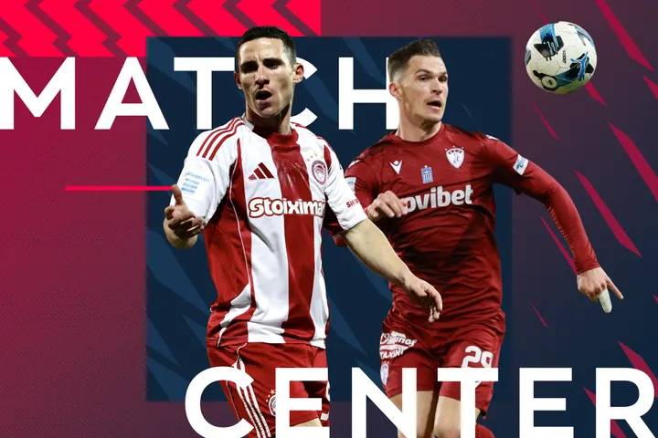 LIVE ο αγώνας του Ολυμπιακού με την ΑΕΛ Novibet για την τελευταία αγωνιστική της regular season της Stoiximan Super League