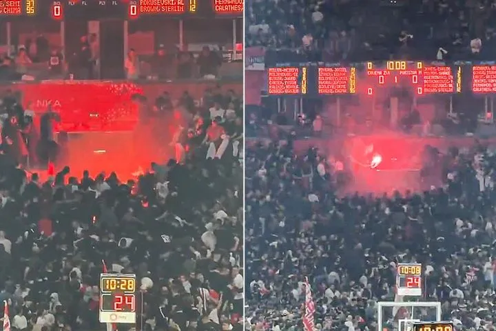 Χοντρά επεισόδια στη Μπεογκράτσκα Αρένα, πριν από το Ερυθρός Αστέρας - Παρτίζαν