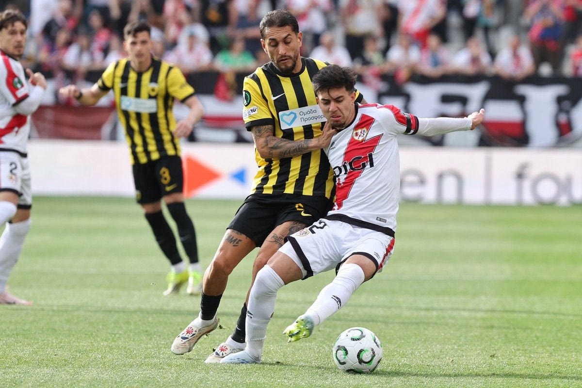 Τα highlights της ήττας της ΑΕΚ στη Μαδρίτη από τη Ράγιο Βαγιεκάνο για τα προημιτελικά του Conference League