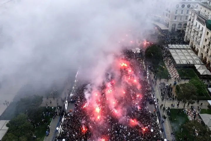 100 ΧΡΟΝΙΑ ΠΑΟΚ: Φλεγόμενη Αριστοτέλους, το pyro show μέσα από την κάμερα του SPORT24
