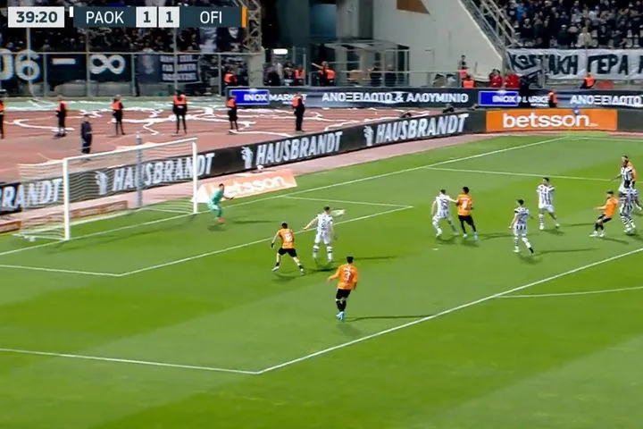 Άγγιξε την ανατροπή ο ΟΦΗ: Του σουτ του Φούντα στο 41′ σταμάτησε στο δοκάρι του Τσιφτσή