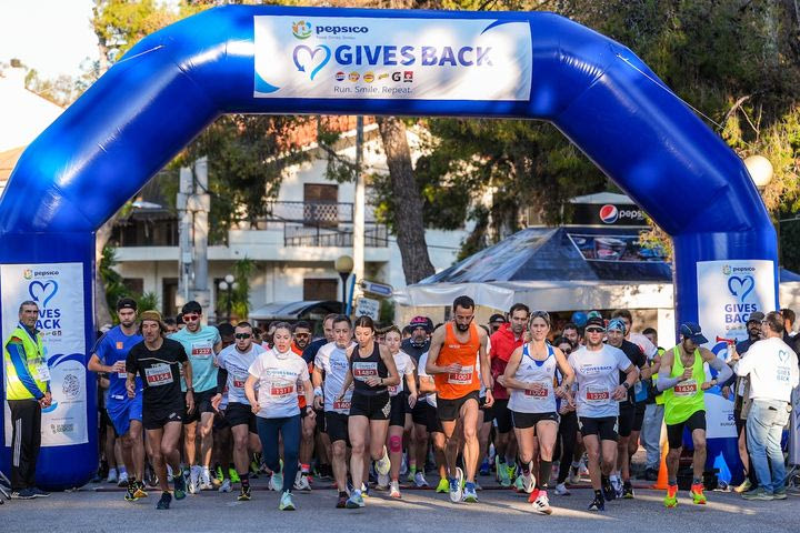 Περισσότεροι από 2.000 δρομείς στο PepsiCo Gives Back – Run. Smile. Repeat.