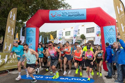 Τα 5 χλμ. ο πολυπληθέστερος αγώνας του TUI Rhodes Marathon με τη στήριξη του Oμίλου H Hotels Collection