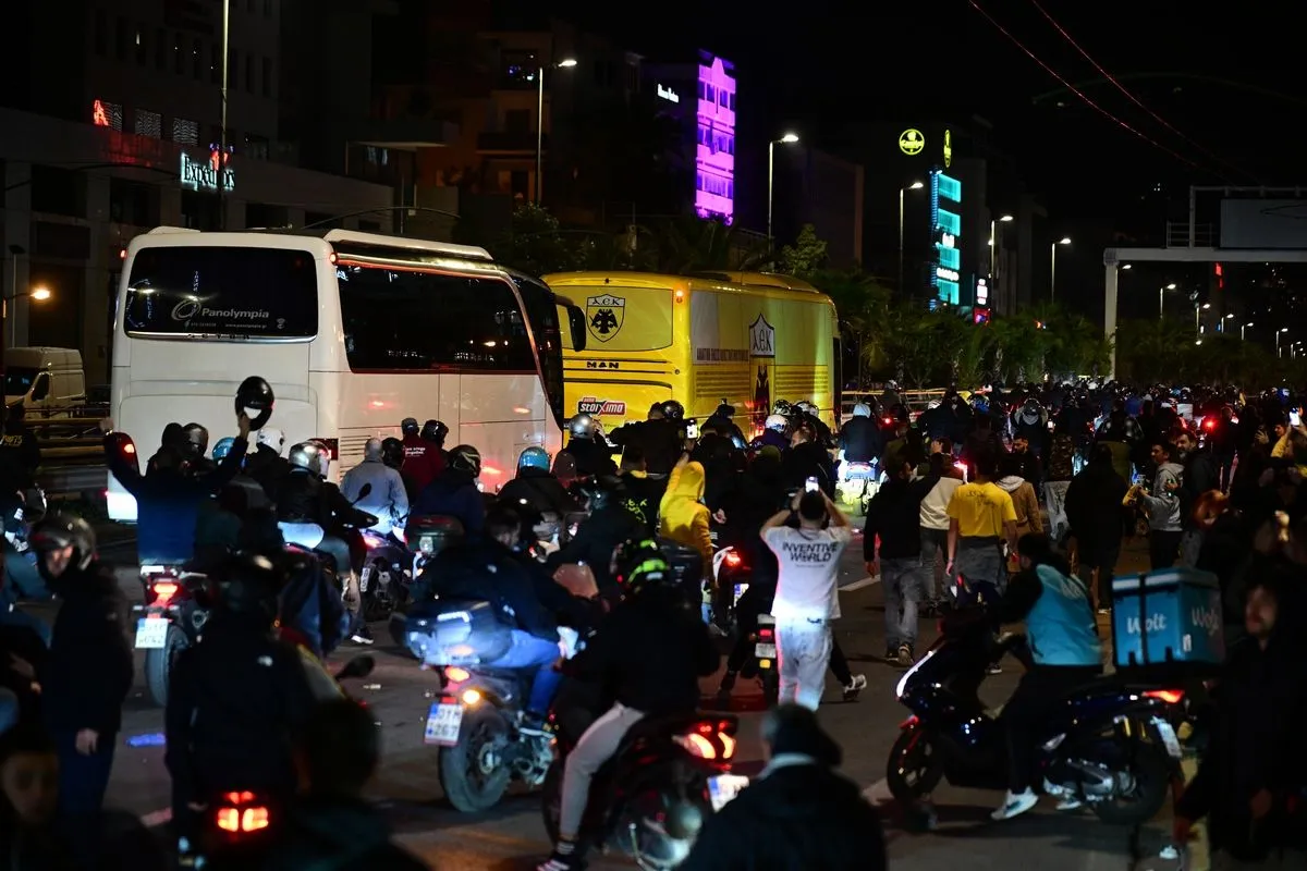 Η μηχανοκίνητη πορεία των φίλων της ΑΕΚ