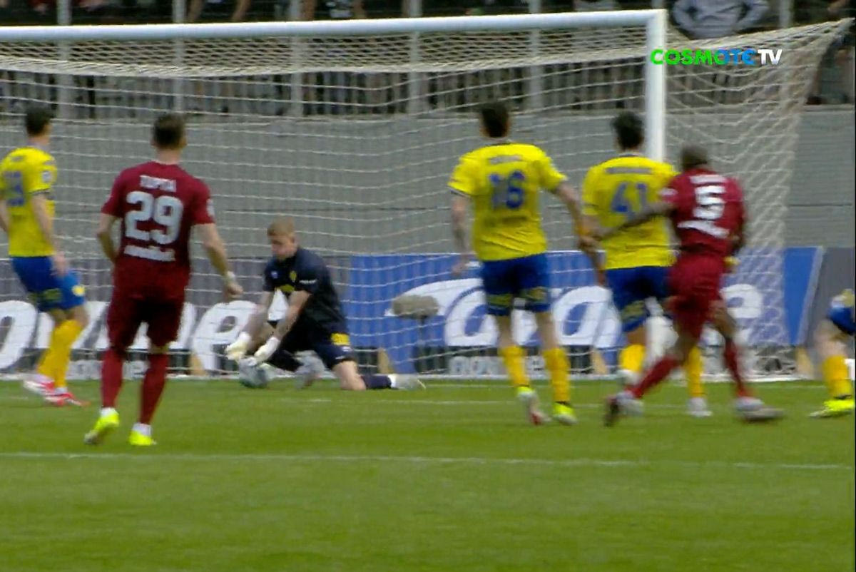 Ο Κακουτά μείωσε με σουτ μέσα από την περιοχή σε 1-2 για την ΑΕΛ Novibet