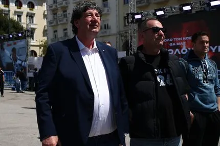 Ο Βαγγέλης Γαλατσόπουλος στην γιορτή του ΠΑΟΚ για τα 100 χρόνια