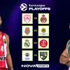 Μπασκετικό υπερθέαμα με τα Play Οffs EuroLeague Ολυμπιακός – Μονακό, Βαλένθια – Παναθηναϊκός AKTOR στο παρκέ του Novasports