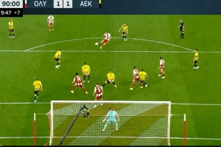 Ολυμπιακός – ΑΕΚ: Το ακυρωθέν γκολ του Γιαζίτζι στο 90+8′, ο λόγος που δεν μέτρησε