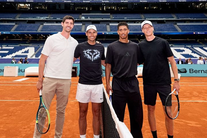 Madrid Open: Αδιανόητο διπλό στο Μπερναμπέου με Ναδάλ και Κουρτουά απέναντι σε Μπέλιγχαμ και Σίνερ