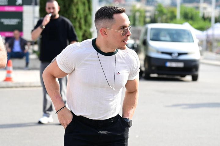 O Λευτέρης Πετρούνιας στο T-Center Athens