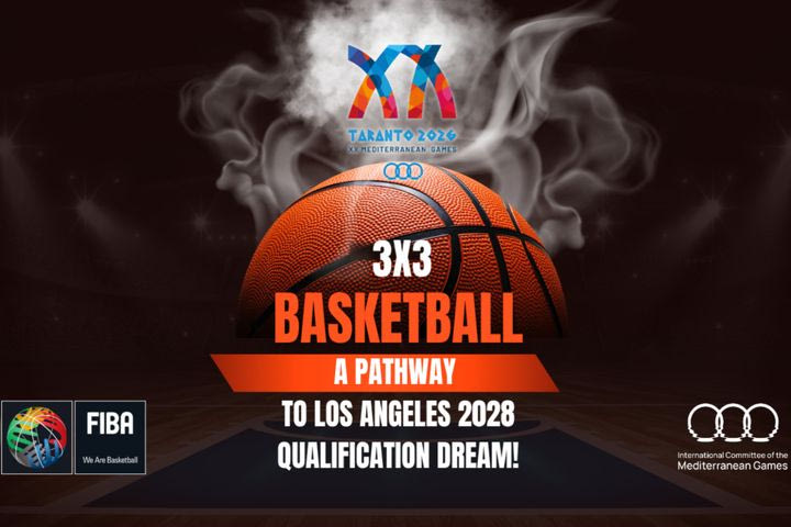 To τουρνουά μπάσκετ 3×3 των Μεσογειακών Αγώνων κριτήριο πρόκρισης για το Los Angeles 2028