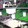 Final Four EuroLeague 2026: Η πρώτη εικόνα μέσα το T-Center Athens, παρέμειναν τα λάβαρα του Παύλου και του Θανάση Γιαννακόπουλου
