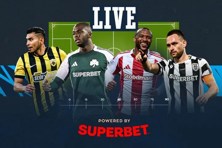 LIVE ΑΕΚ – Παναθηναϊκός και Ολυμπιακός – ΠΑΟΚ