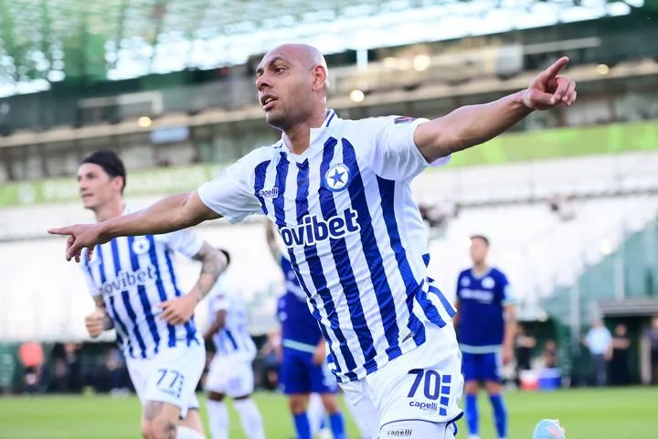 Η κεφαλιά του Μανσούρ για το 1-0 του Ατρομήτου απέναντι στην Κηφισιά