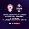 Nova: Τηλεοπτική και δημοσιογραφική κάλυψη κορυφής στο F4 της EuroLeague στην Αθήνα, όπου ο Ολυμπιακός  στέφθηκε πρωταθλητής Ευρώπης