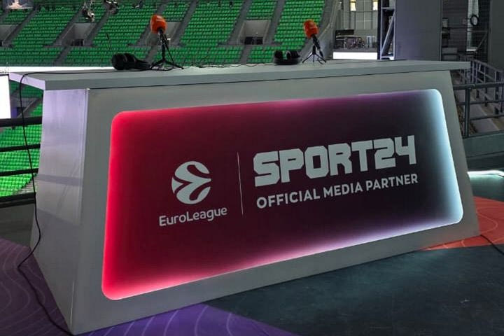 Το studio του SPORT24 μέσα από το T-Center για το EuroLeague Final Four 2026