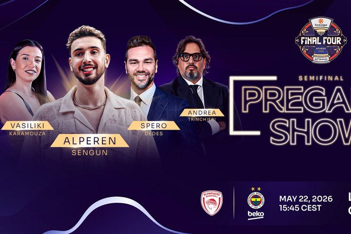 EuroLeague: Με Αλπερέν Σενγκούν το Pregame Show του Ολυμπιακός – Φενέρμπαχτσε