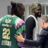 Ο Τζέραμι Γκραντ είδε τον αδελφό του στο Telekom Center Athens