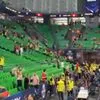 EuroLeague Final Four: Οι πρώτοι φίλαθλοι του Ολυμπιακού πήραν τη θέση τους στις εξέδρες του T-Center