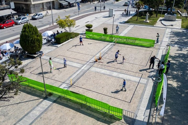 Η Αλεξανδρούπολη καλοσώρισε το πρώτο street tennis, μια μεγάλη γιορτή αθλητισμού δίπλα στον Φάρο