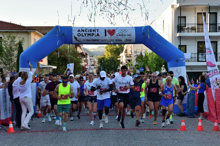 Ρεκόρ συμμετοχών στο 5ο “Olympic Day Run” Ancient Olympia