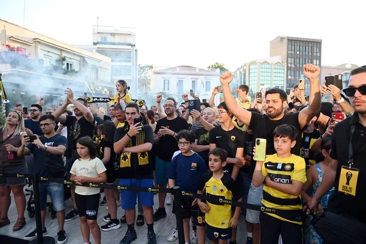 ΑΕΚ: Η γιορτή στο Αίγιο για το τρόπαιο του πρωταθλητή