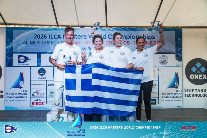Τέσσερα μετάλλια για την Ελλάδα στο Παγκόσμιο πρωτάθλημα Ilca 6 Masters