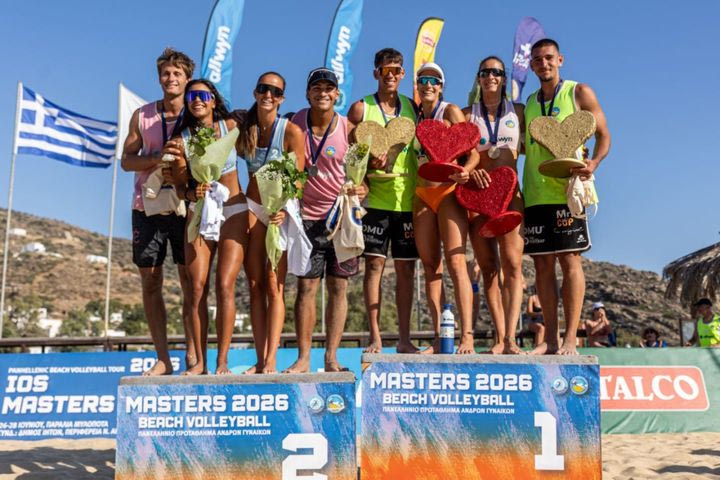 Ios Masters 2026: Νικητές οι Τσοπούλου με την Καλαμαρίδου και οι Καλιόζης - Καρύκας