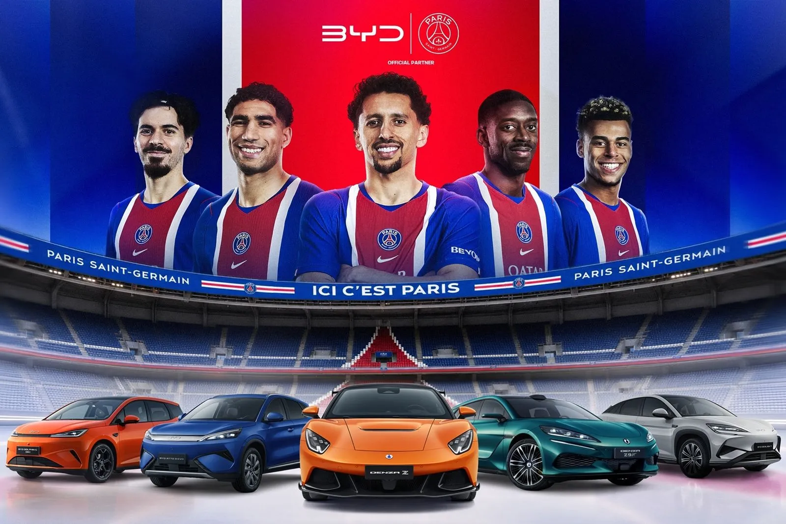 Η BYD στο πλευρό της Παρί Σεν Ζερμέν- O Κινέζικος Όμιλος Automotive Partner της κατόχου του Champions League