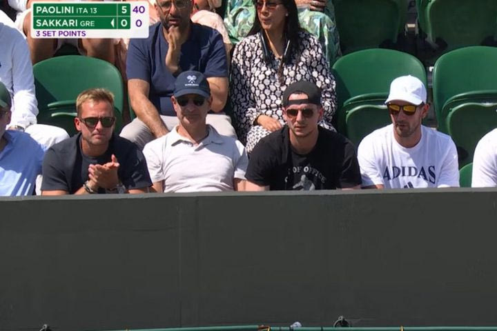 Wimbledon: Ο Κυριάκος Μητσοτάκης παρακολούθησε τον αγώνα της Σάκκαρη κόντρα στην Παολίνι