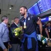 Η άφιξη της Εθνικής Πόλο στο αεροδρόμιο Ελευθέριος Βενιζέλος, μετά την κατάκτηση του χρυσού