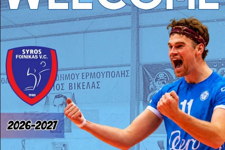 Novibet Volley League: Στον Φοίνικα Σύρου ο Νικόδημος Μάιερ